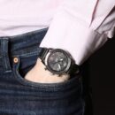 Hugo Boss Men's Chronograph Pilot Edition Watch with Black Leather Strap - 1513853